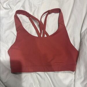 Old navy power press pink/coral sports bra (similar to lululemon energy bra)